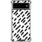 Black Dash Google Pixel 6 Clear Case